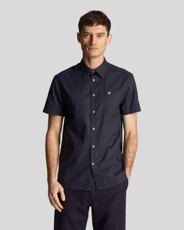 Plain Poplin Short Sleeve Shirt sold by Lyle & Scott