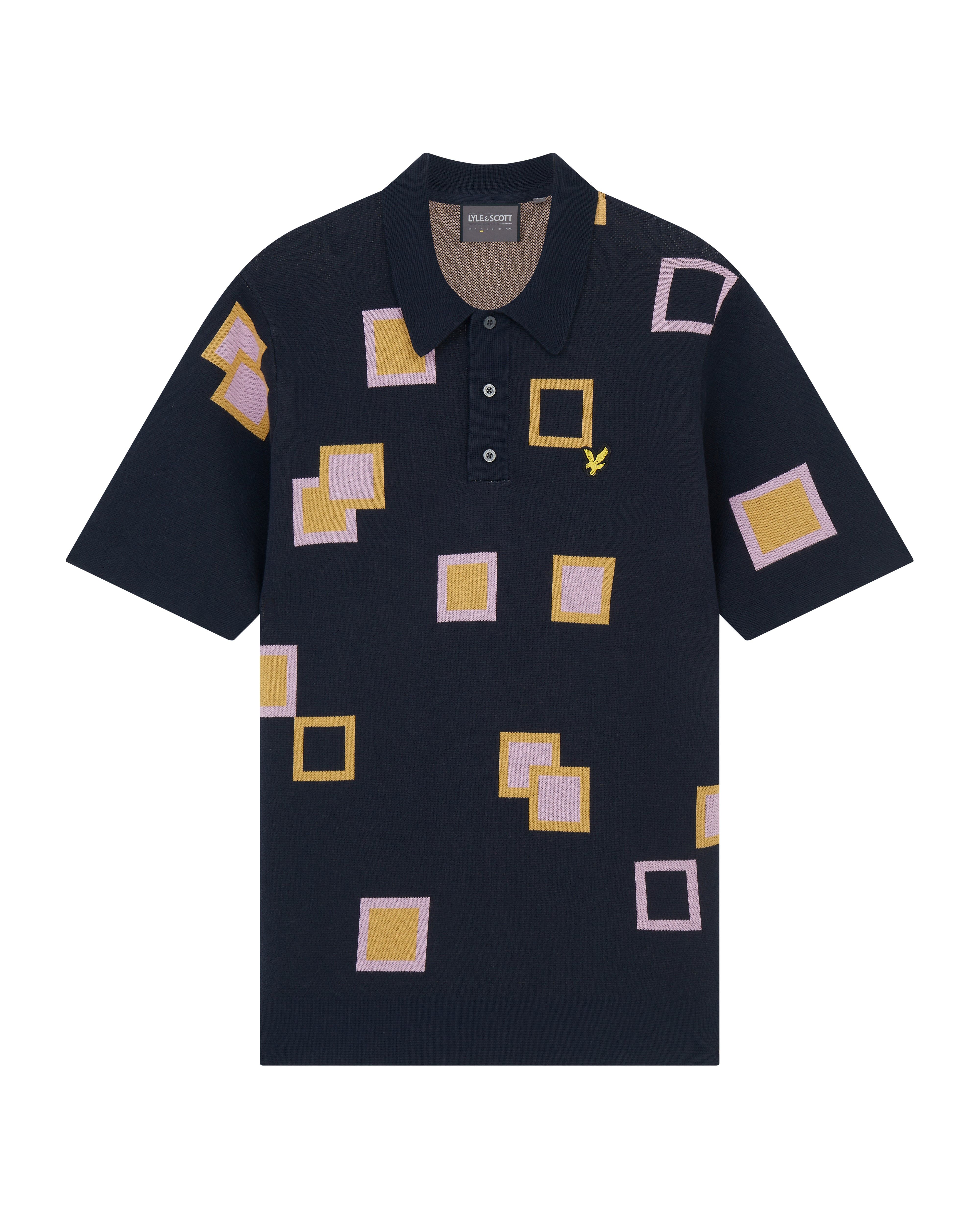 Golf Square Knit Polo Shirt sold by Lyle & Scott product image thumbnail 5