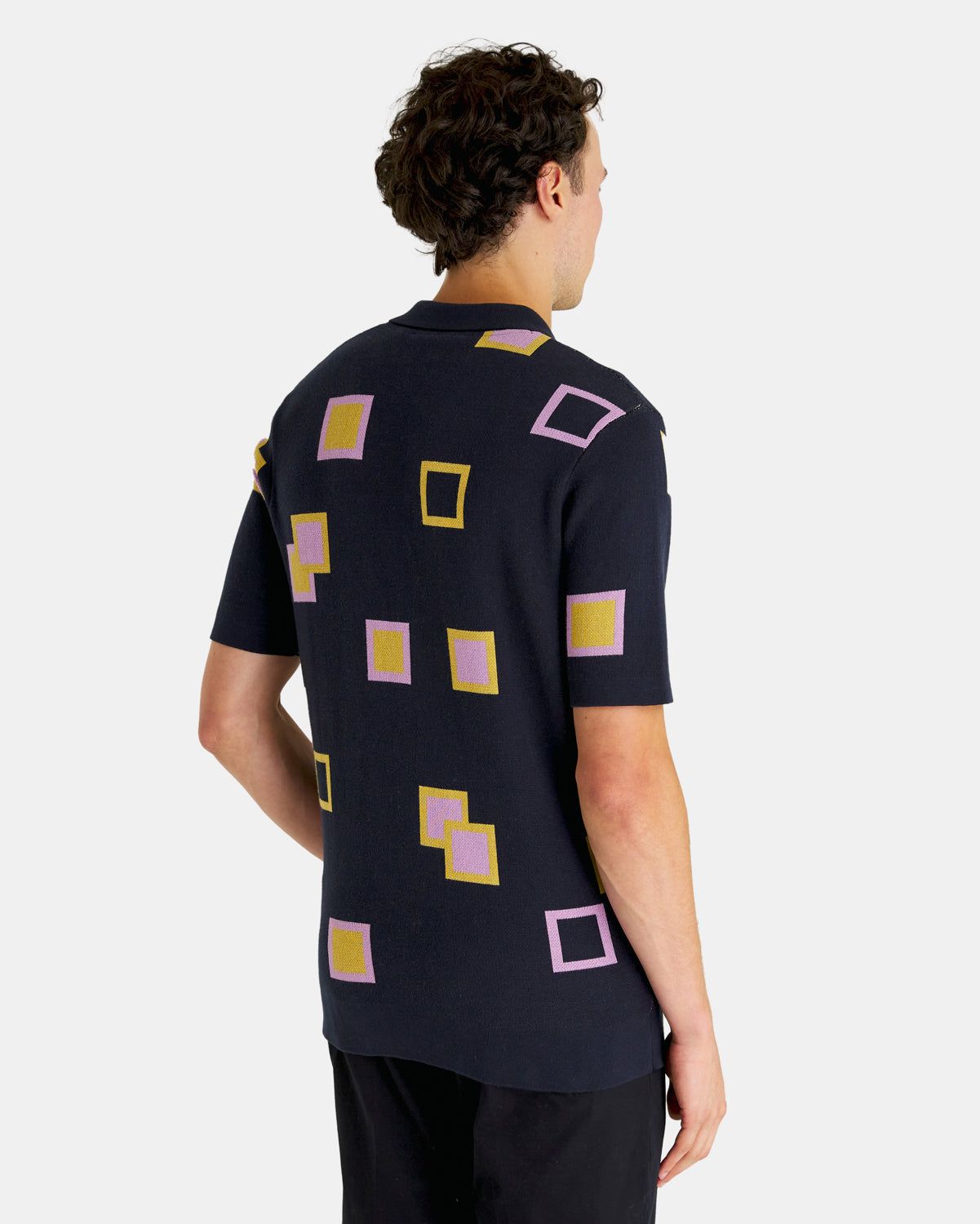 Golf Square Knit Polo Shirt sold by Lyle & Scott product image thumbnail 3