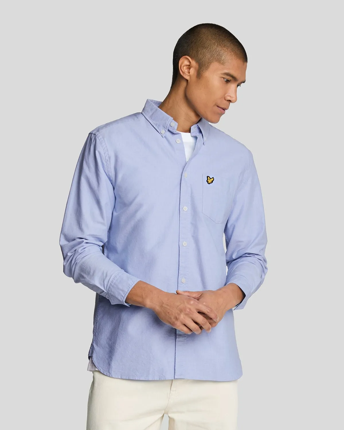 Cotton Button Down Oxford Shirt sold by Lyle & Scott