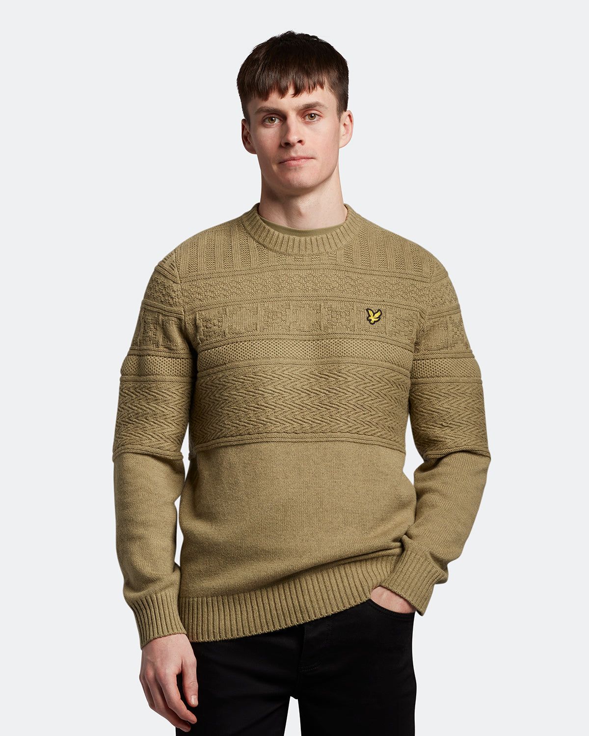 Guernsey Crew Neck Jumper sold by Lyle & Scott