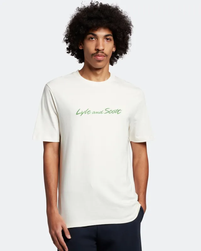 Script Embroidery T-Shirt sold by Lyle & Scott