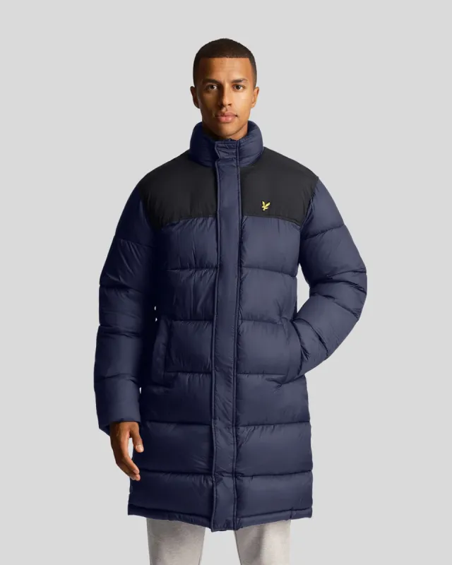 Longline Wadded Puffer Jacket made by Lyle & Scott