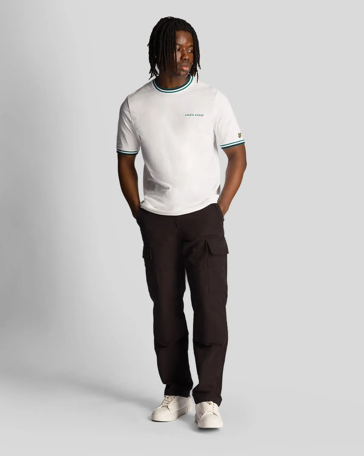 Embroidered Tipped T-Shirt sold by Lyle & Scott product image thumbnail 2