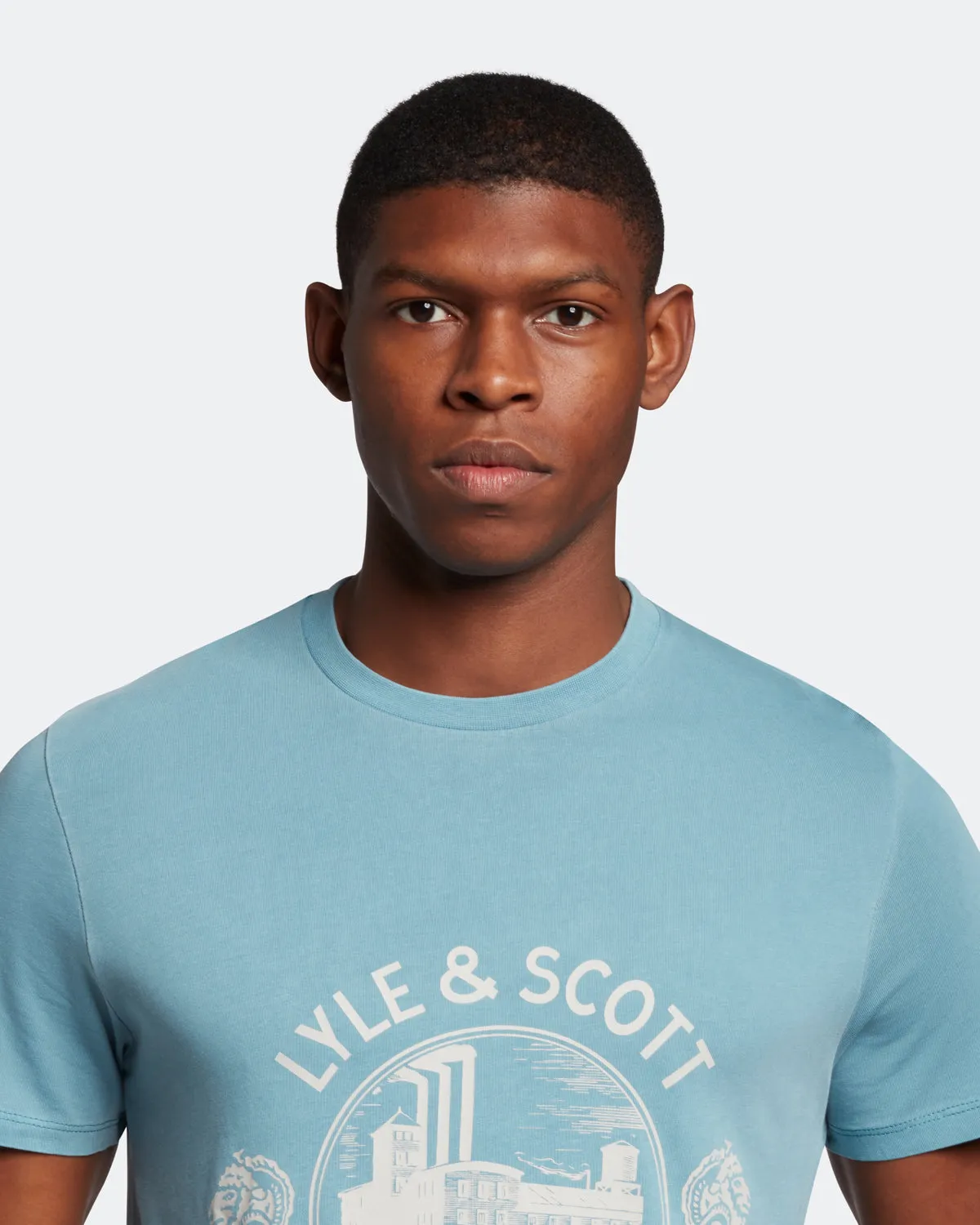 Hawick Print T-Shirt sold by Lyle & Scott product image thumbnail 4