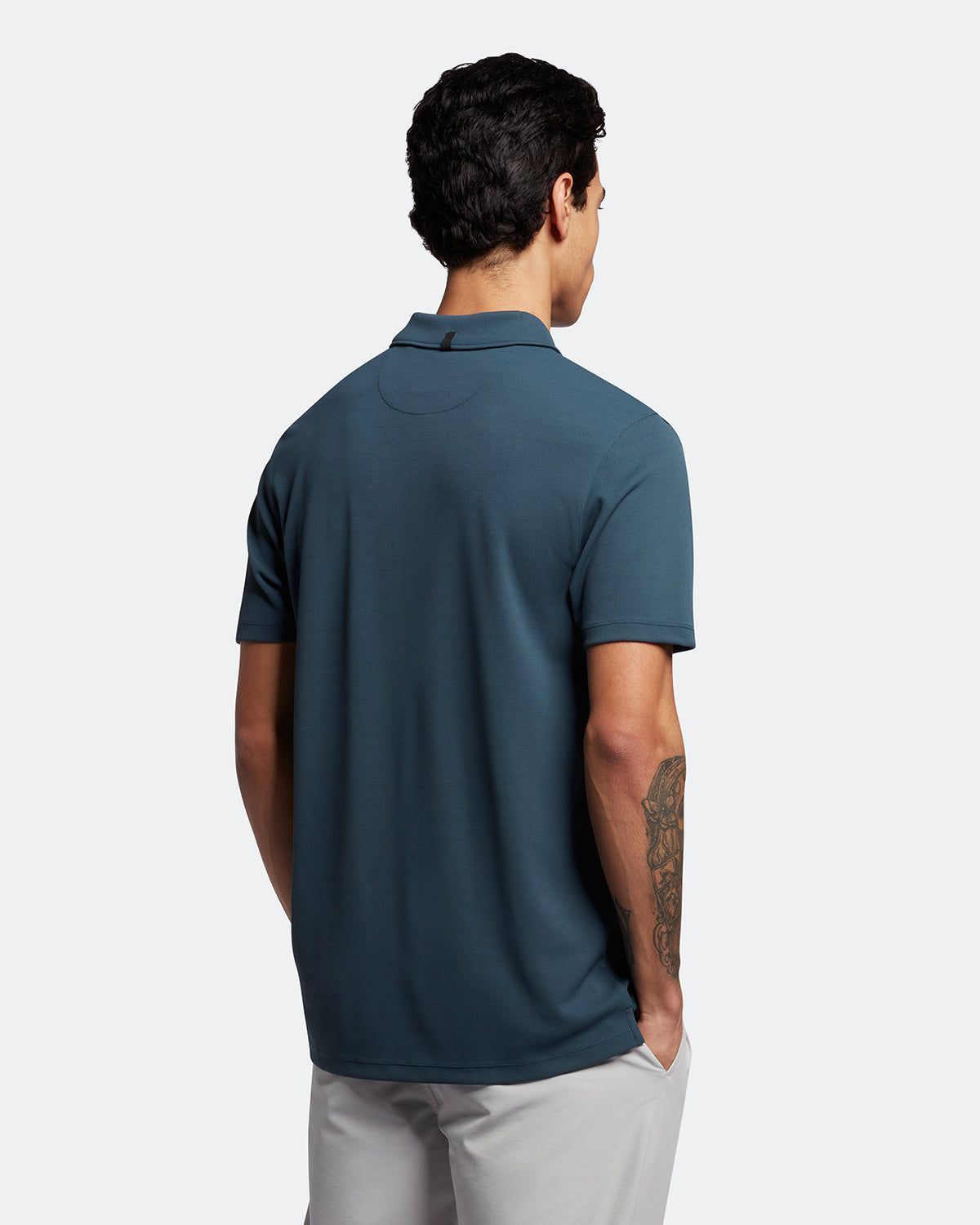 Golf Collar Logo Technical Polo Shirt sold by Lyle & Scott product image thumbnail 3