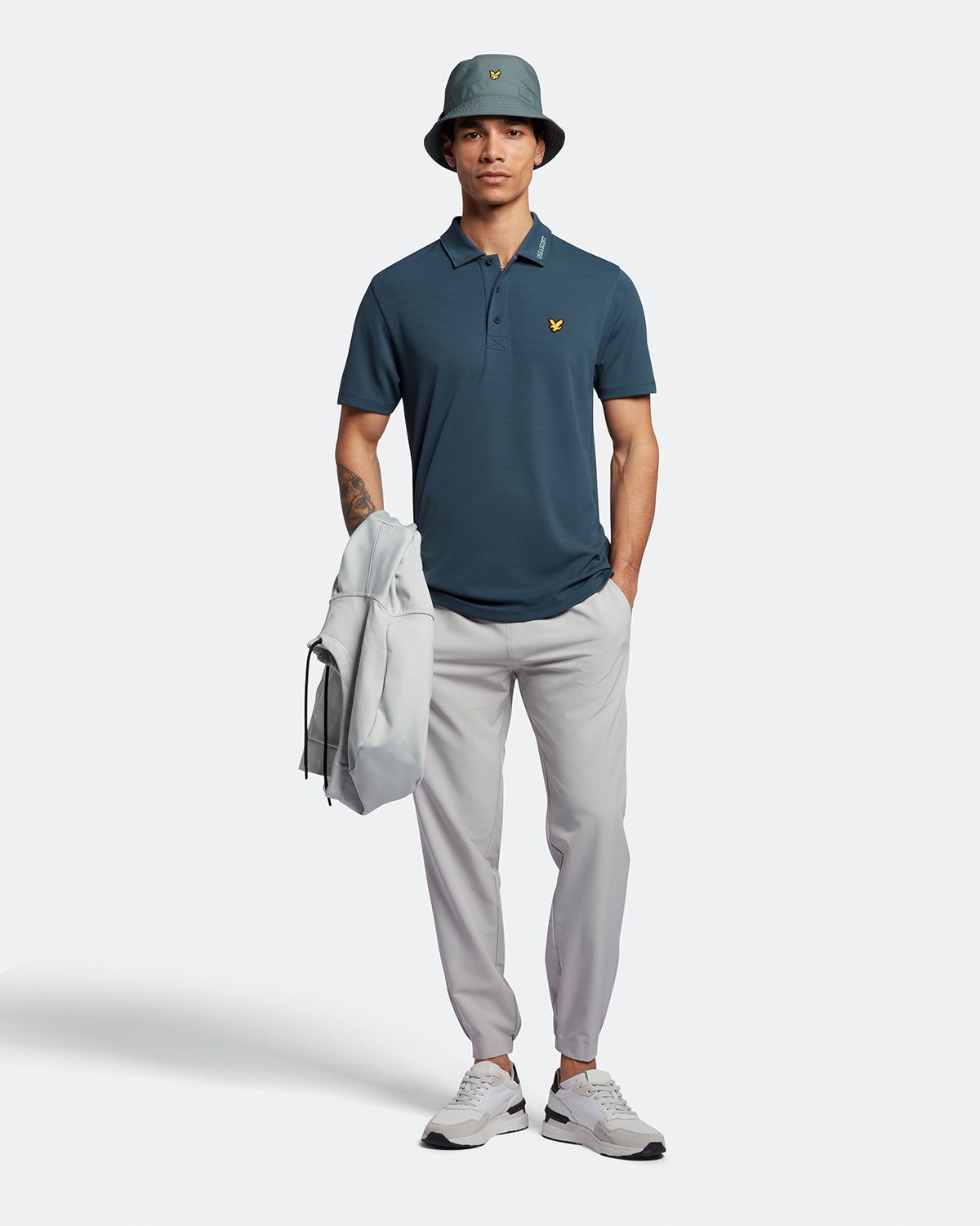 Golf Collar Logo Technical Polo Shirt sold by Lyle & Scott product image thumbnail 2