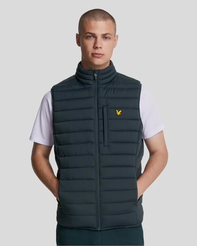 Sports Stretch Lightweight Quilted Gilet sold by Lyle & Scott
