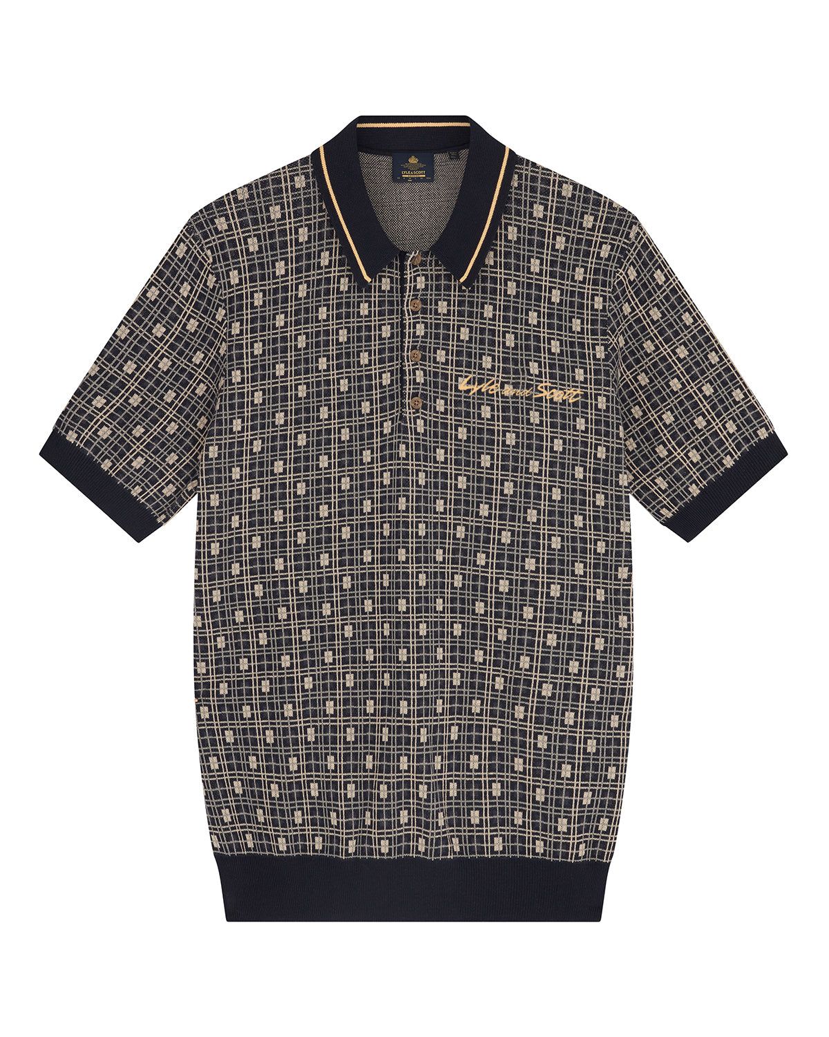 Grid Polo Shirt sold by Lyle & Scott