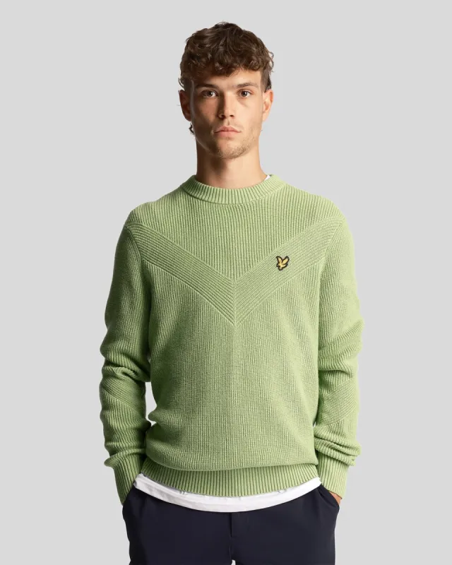 Chevron Knit Jumper sold by Lyle & Scott