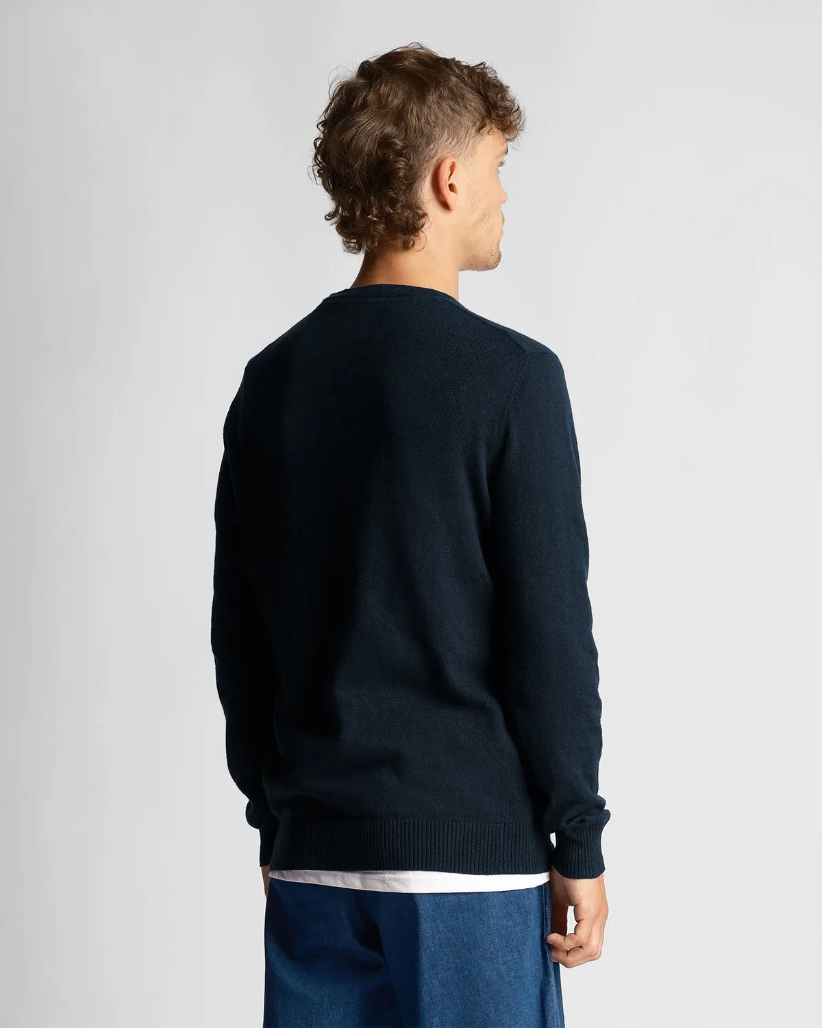 Cotton Merino Crew Neck Jumper sold by Lyle & Scott product image thumbnail 2