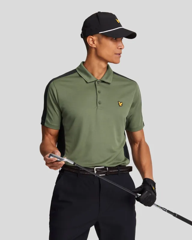 Golf Striped Polo Shirt made by Lyle & Scott