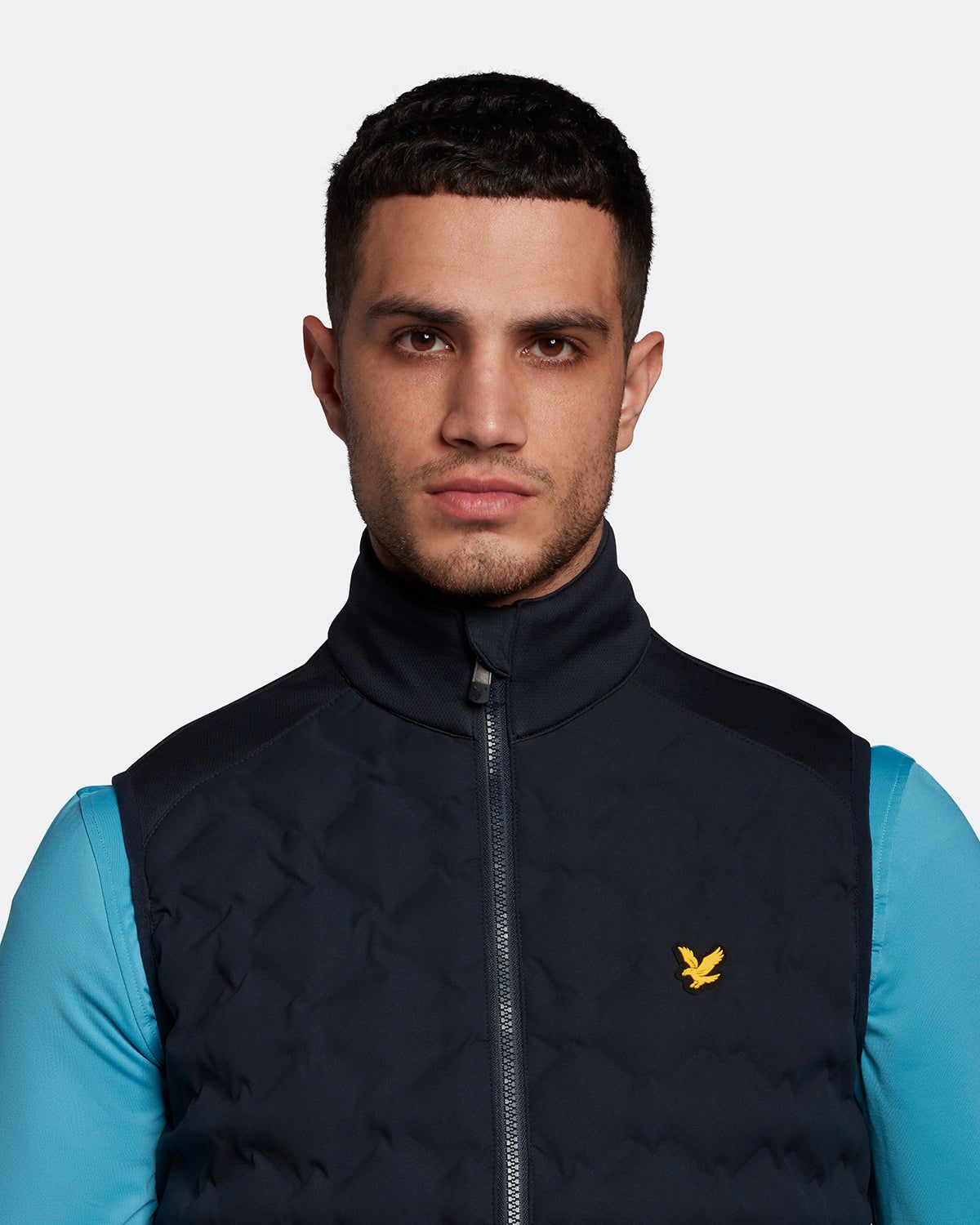 Check Quilt Back Fleece Gilet sold by Lyle & Scott product image thumbnail 4