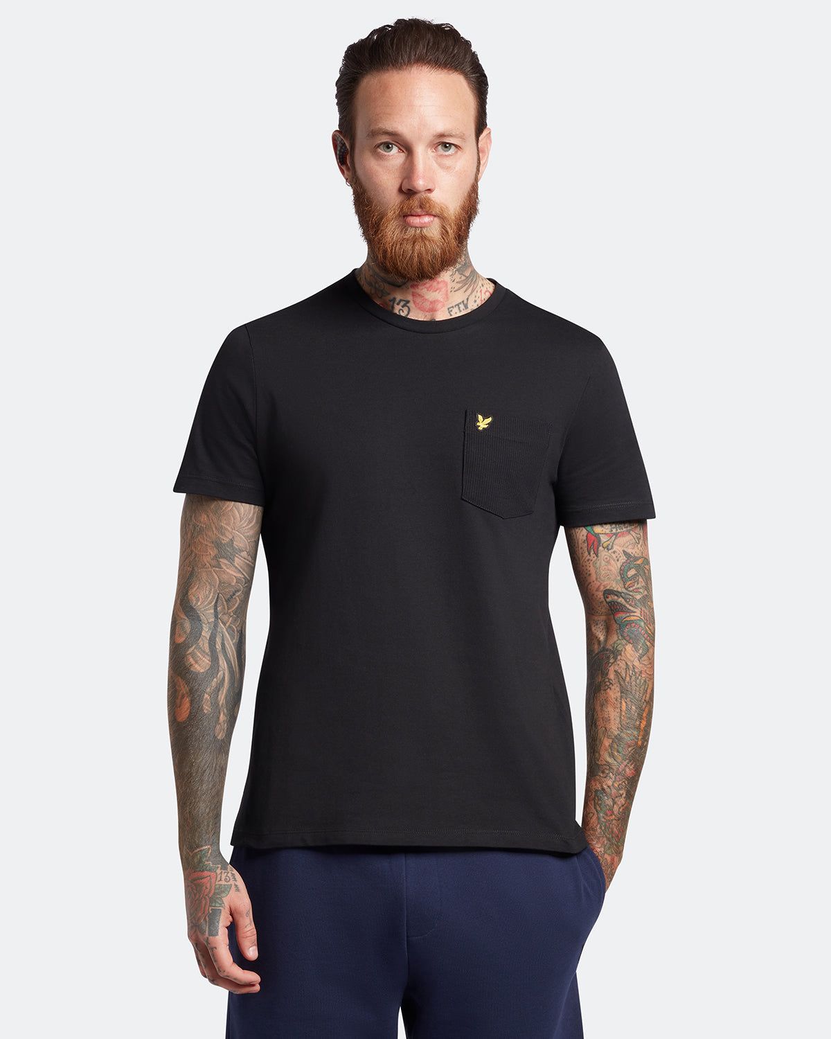 Tonal Stripe Pocket T-Shirt sold by Lyle & Scott