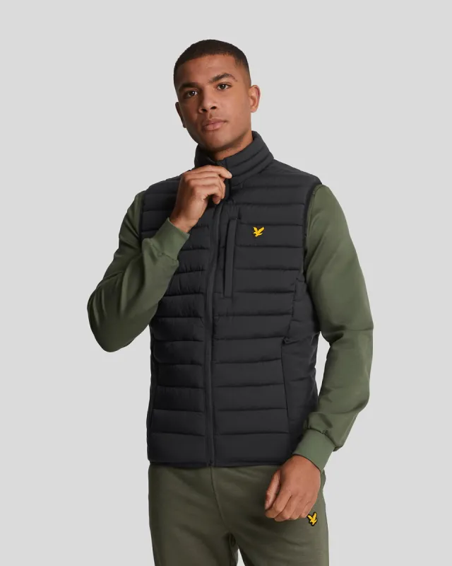 Sports Stretch Lightweight Quilted Gilet sold by Lyle & Scott