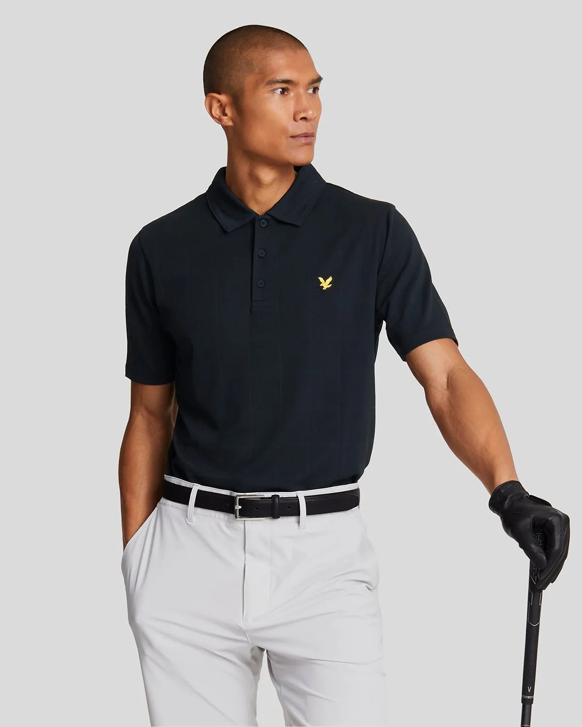 Golf Grid Technical Polo Shirt sold by Lyle & Scott