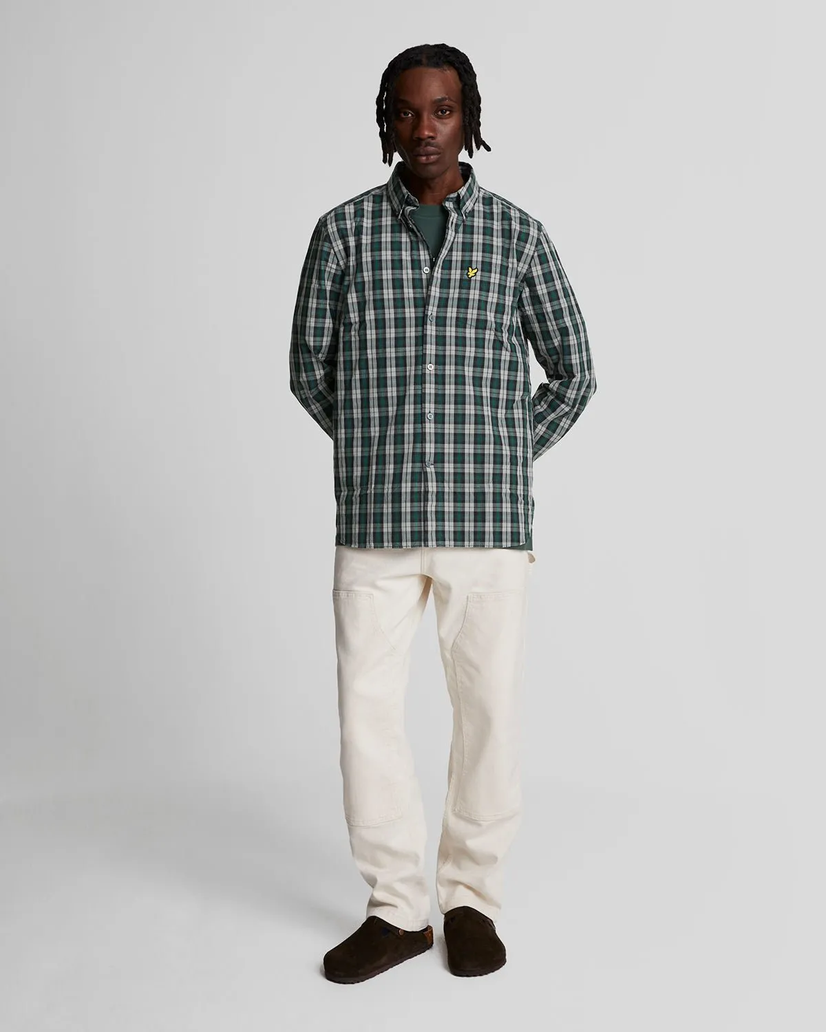 Washed Check Poplin Shirt sold by Lyle & Scott product image thumbnail 2