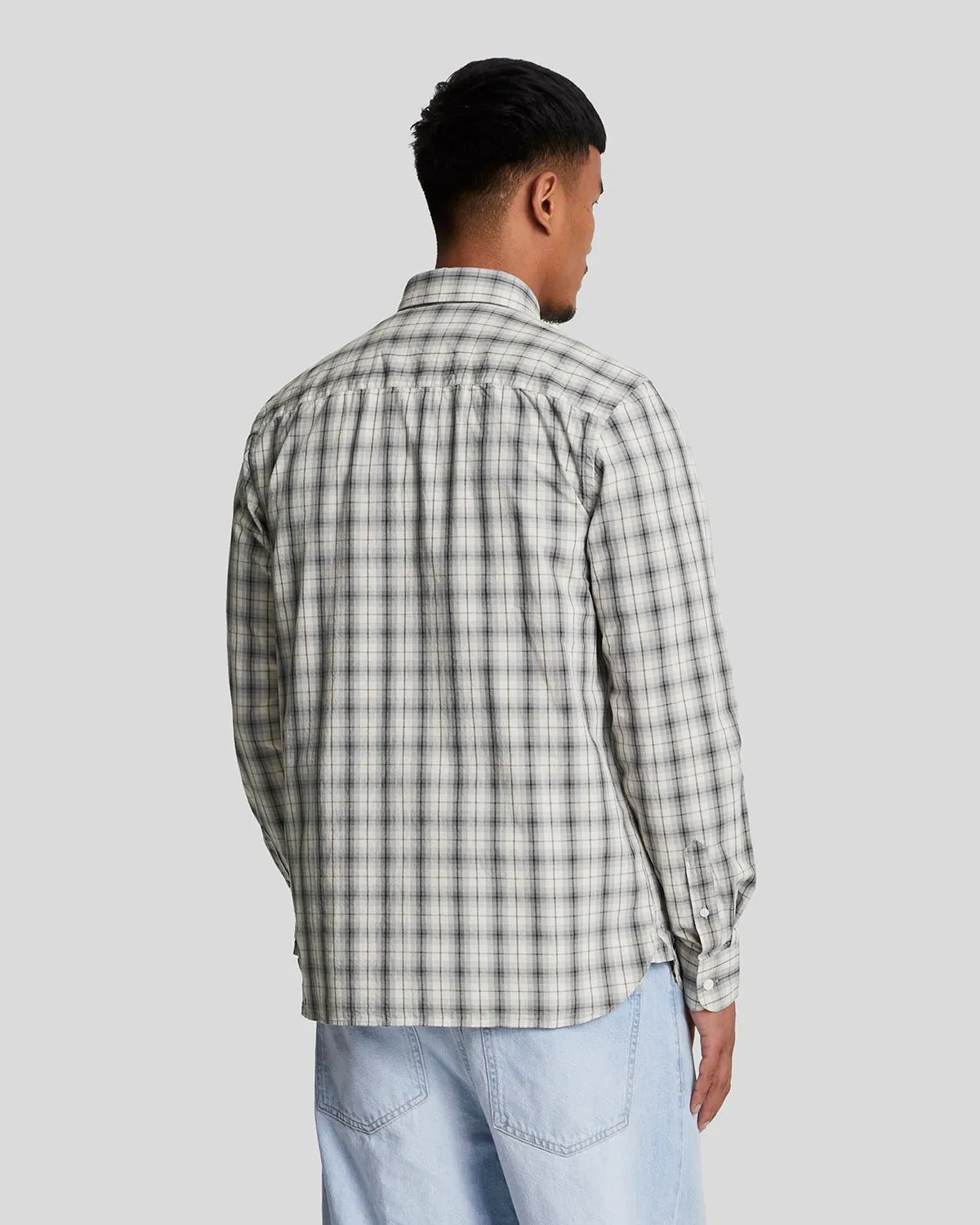 Washed Check Poplin Shirt sold by Lyle & Scott product image thumbnail 3