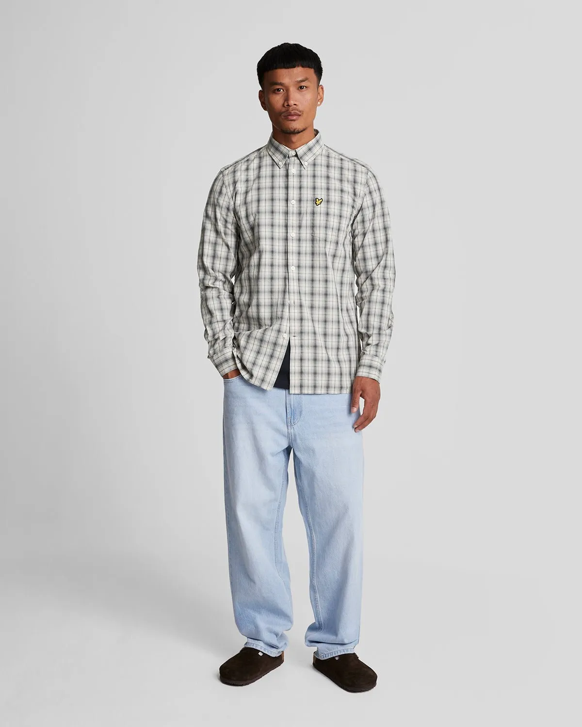 Washed Check Poplin Shirt sold by Lyle & Scott product image thumbnail 2