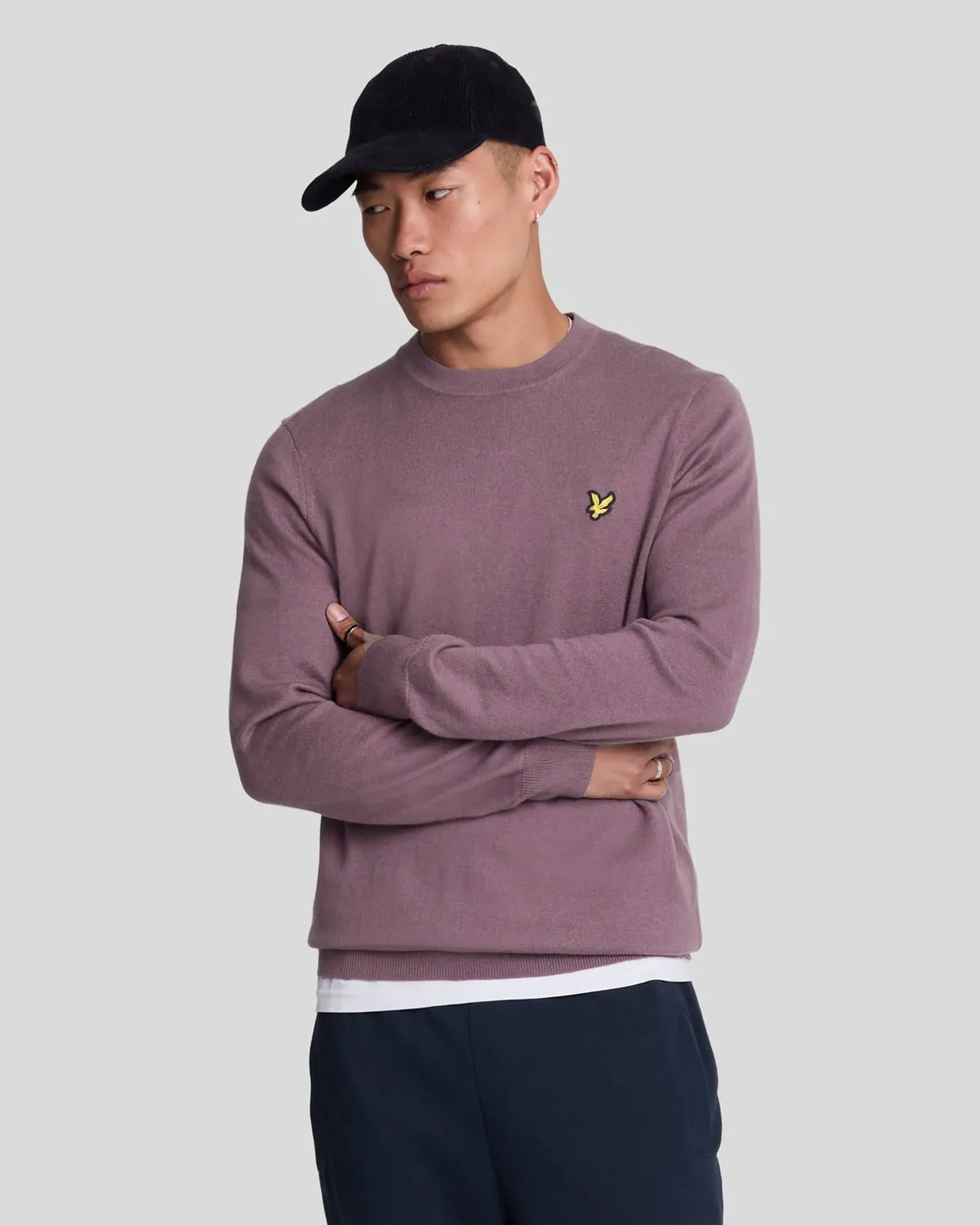 Cotton Merino Crew Neck Jumper sold by Lyle & Scott