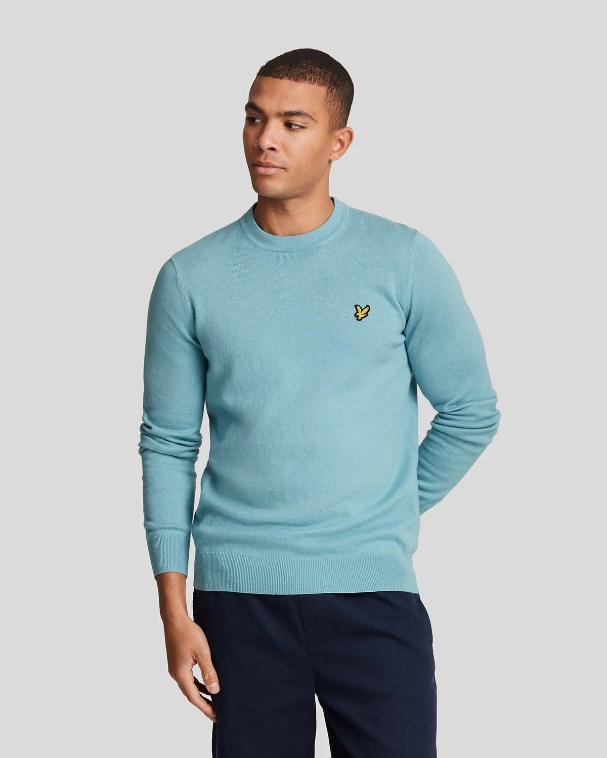 Cotton Merino Crew Neck Jumper sold by Lyle & Scott