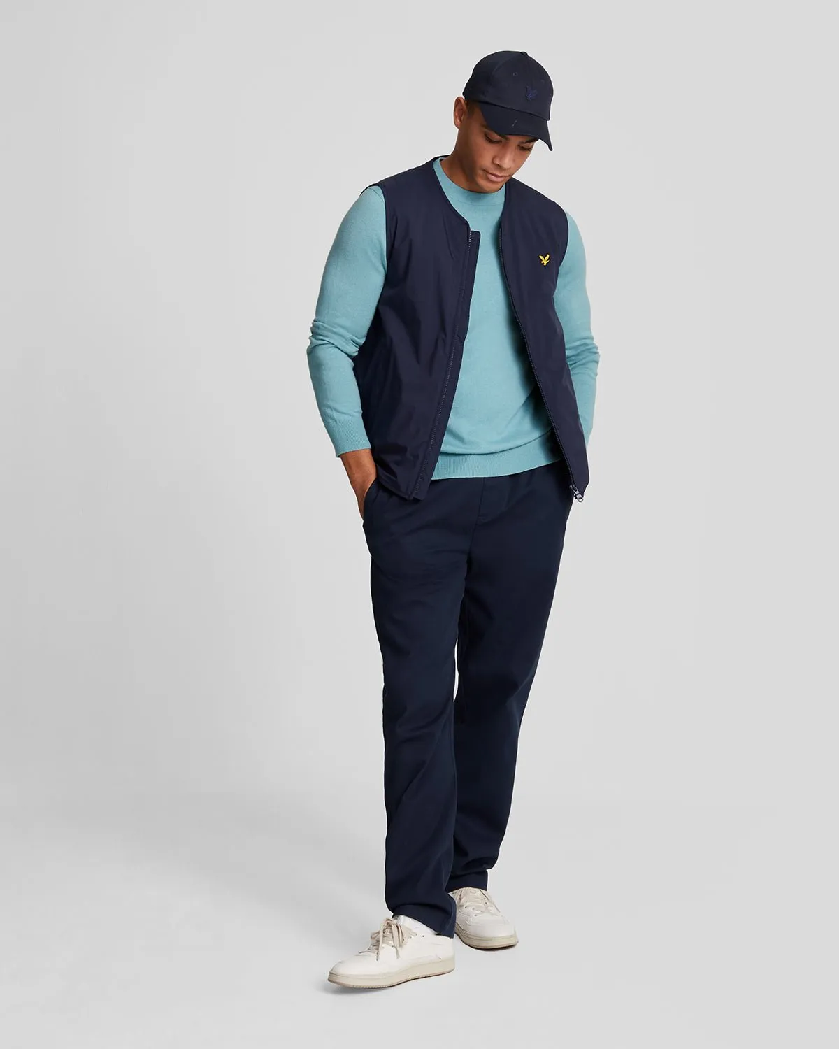 Cotton Merino Crew Neck Jumper sold by Lyle & Scott product image thumbnail 2
