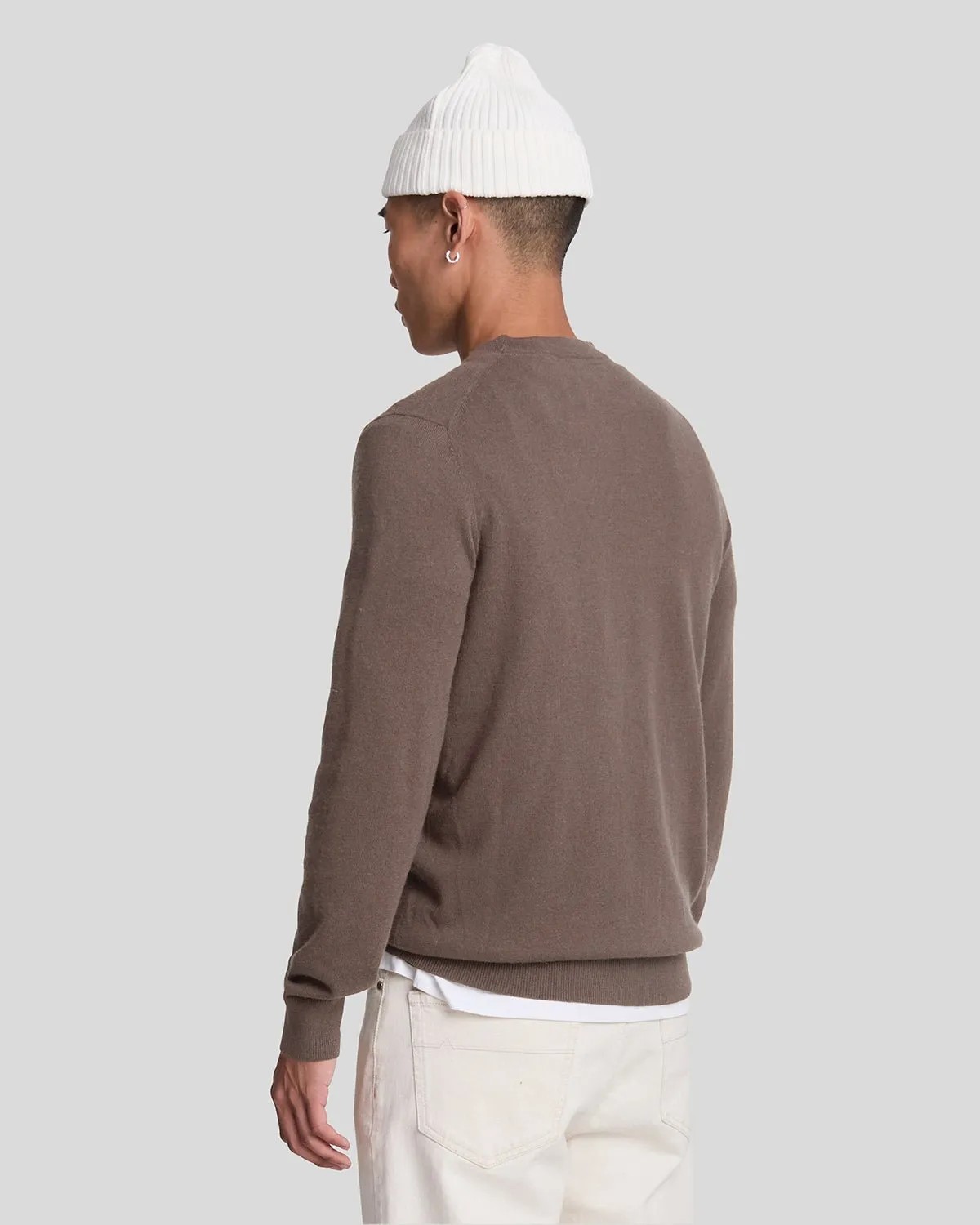 Cotton Merino Crew Neck Jumper sold by Lyle & Scott product image thumbnail 3