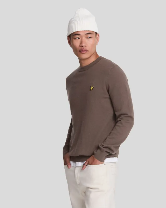 Cotton Merino Crew Neck Jumper sold by Lyle & Scott