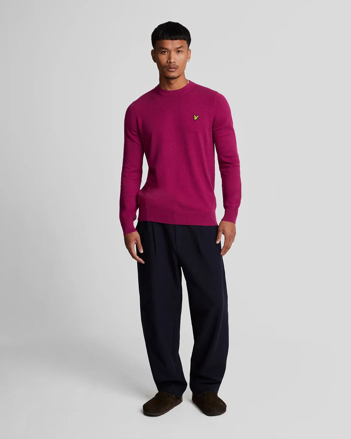 Cotton Merino Crew Neck Jumper sold by Lyle & Scott product image thumbnail 2