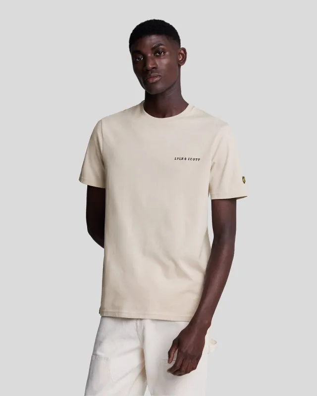 Embroidered Logo Cotton T-Shirt sold by Lyle & Scott