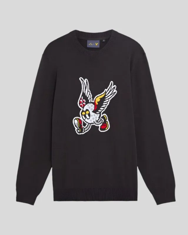 Friends of Feathers Knitted Jumper made by Lyle & Scott