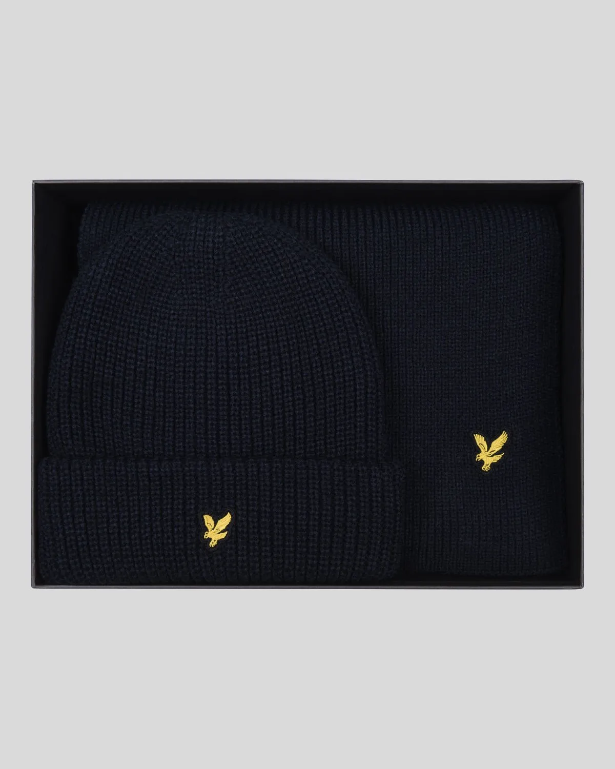 Cable Beanie and Scarf Set sold by Lyle & Scott