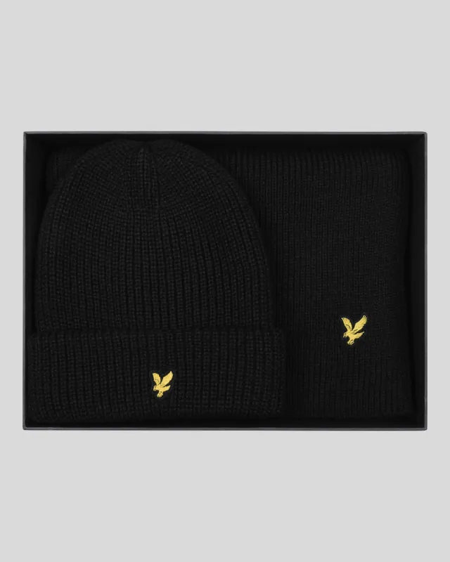 Cable Beanie & Scarf Set sold by Lyle & Scott