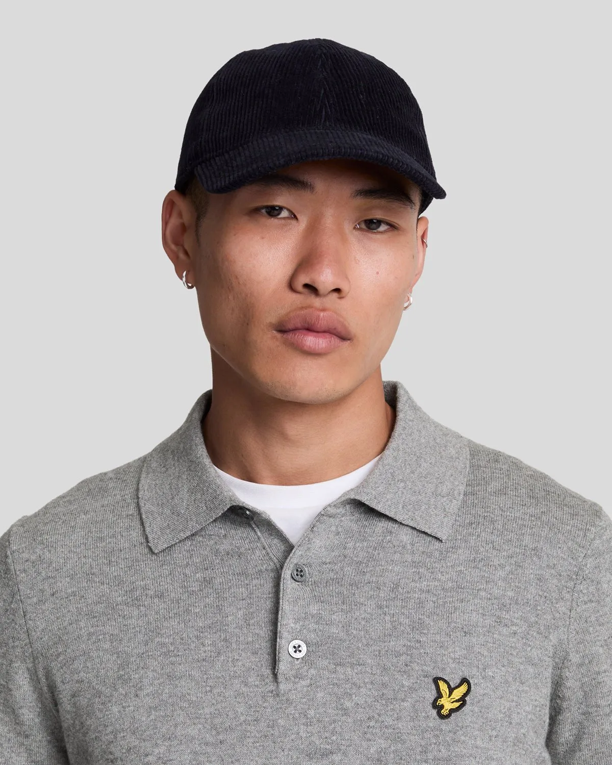 Cotton Merino Long Sleeve Knitted Polo Shirt sold by Lyle & Scott product image thumbnail 4