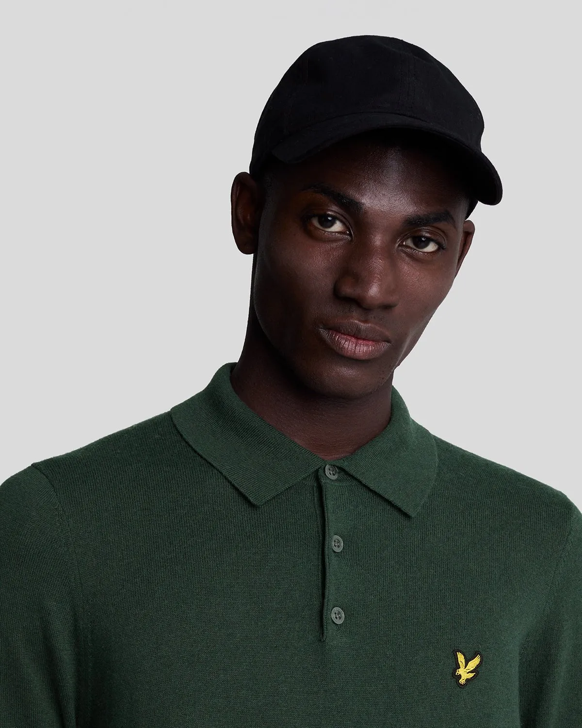 Merino Blend Long Sleeve Polo Shirt sold by Lyle & Scott product image thumbnail 4
