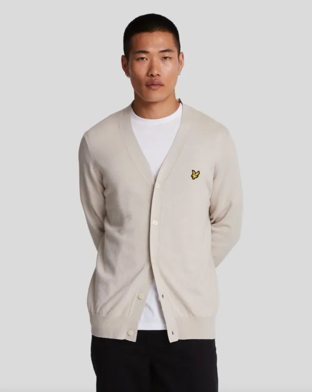 Cotton Merino V Neck Cardigan sold by Lyle & Scott