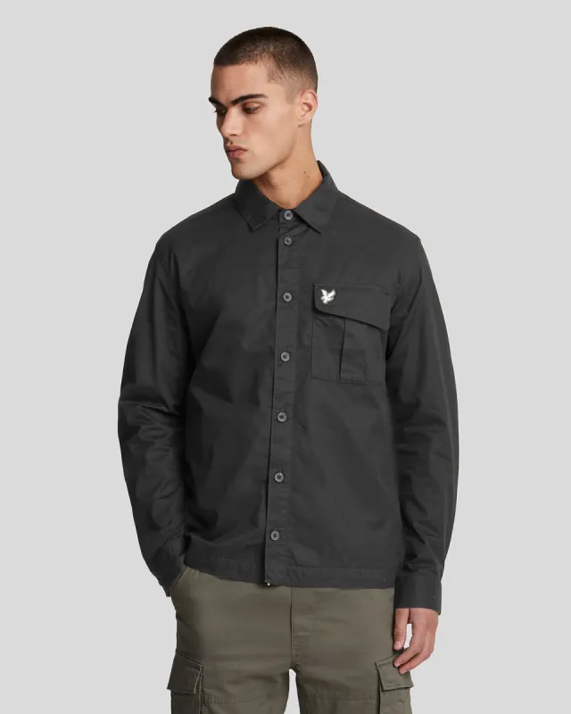 Pleated Pocket Overshirt sold by Lyle & Scott
