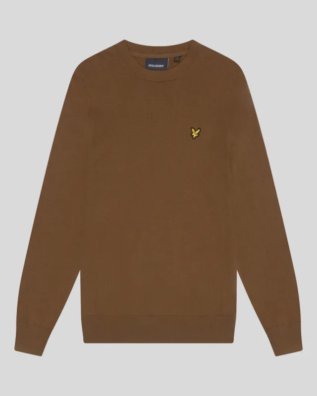 Cotton Merino Crew Neck Jumper sold by Lyle & Scott