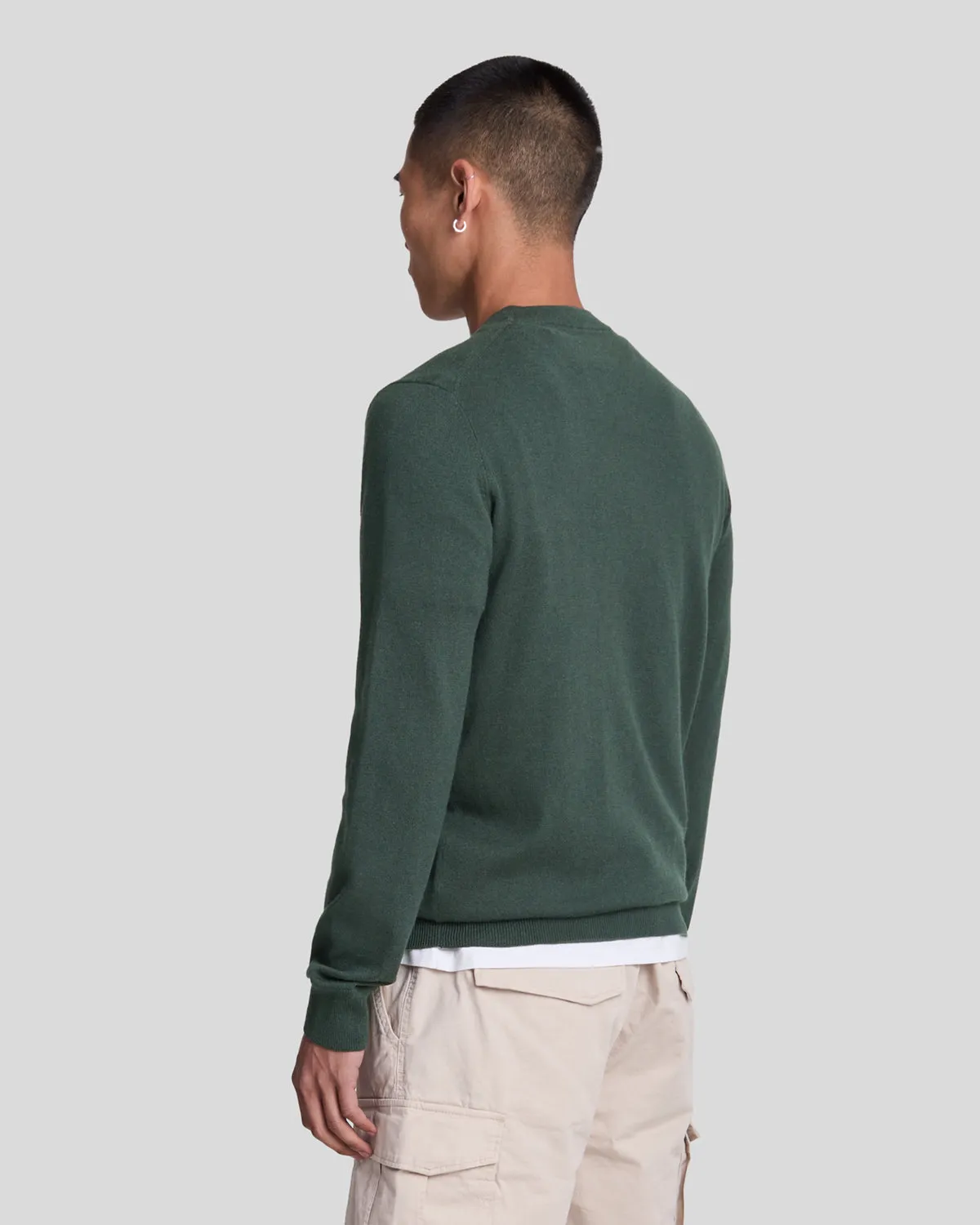 Cotton Merino Crew Neck Jumper sold by Lyle & Scott product image thumbnail 3