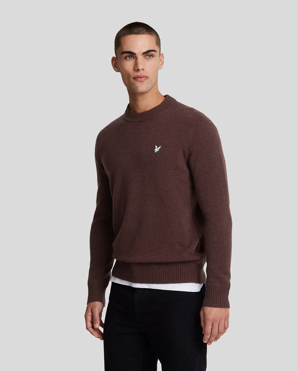 Lambswool Crew Neck Jumper sold by Lyle & Scott