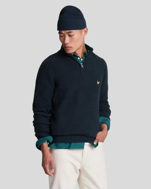 Shaker Stitch 1/4 Zip Jumper sold by Lyle & Scott