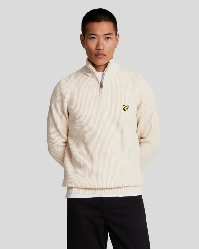 Shaker Stitch 1/4 Zip Jumper sold by Lyle & Scott