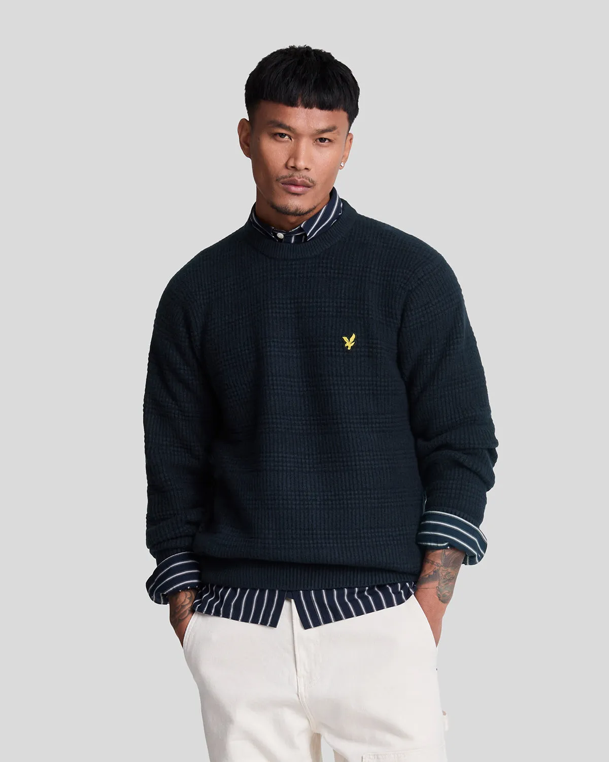 Waffle Knit Jumper sold by Lyle & Scott