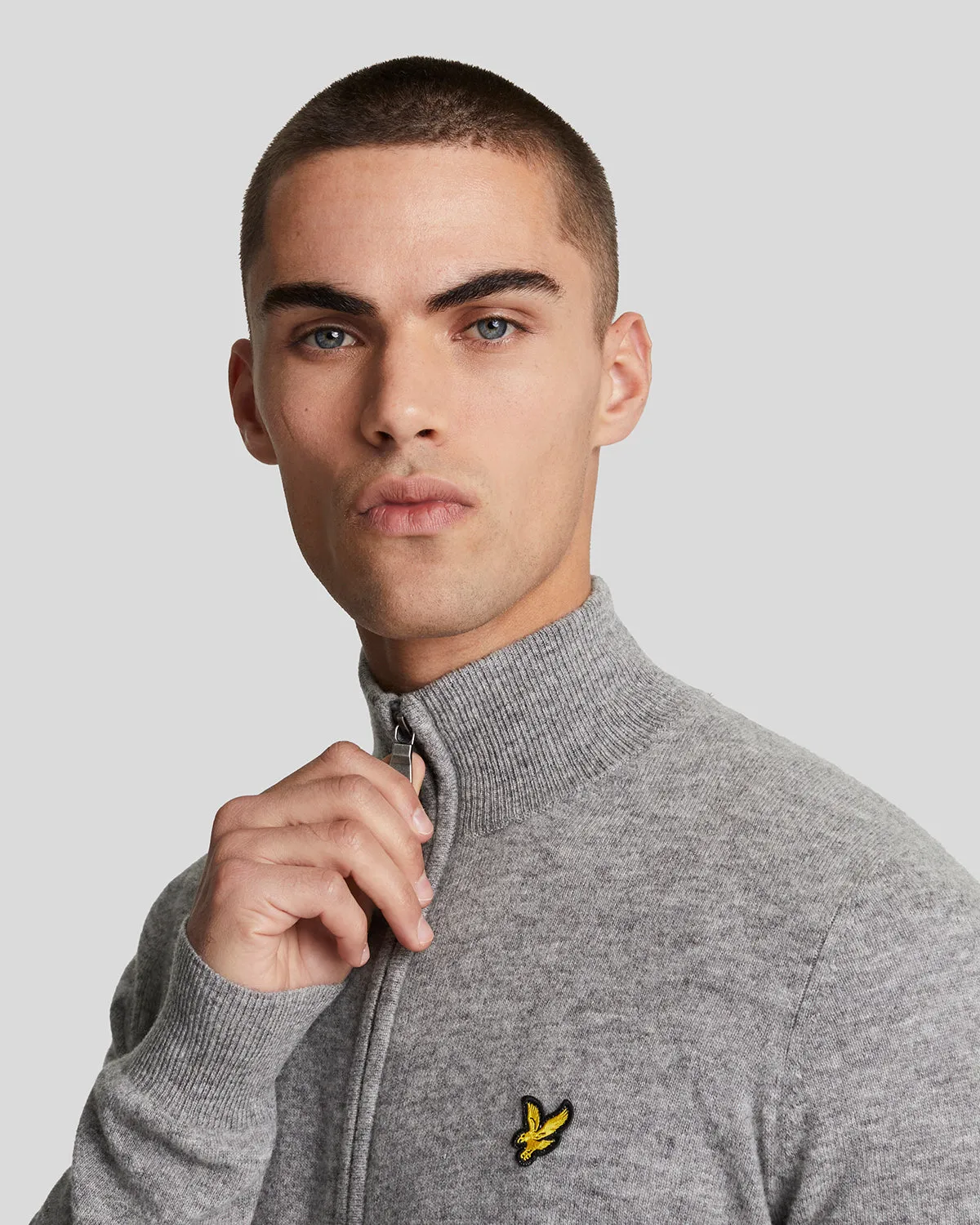 Lambswool Blend Zip Through Cardigan sold by Lyle & Scott product image thumbnail 4