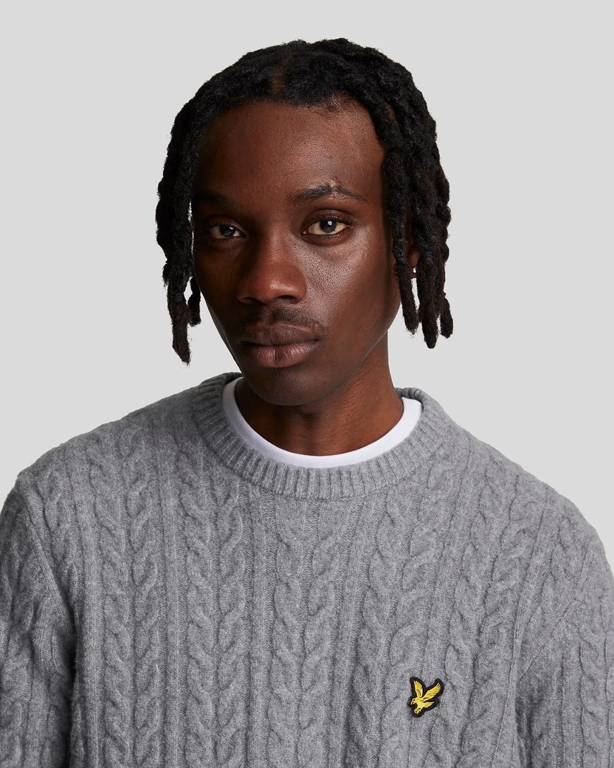 Cable Crew Neck Jumper sold by Lyle & Scott product image thumbnail 4