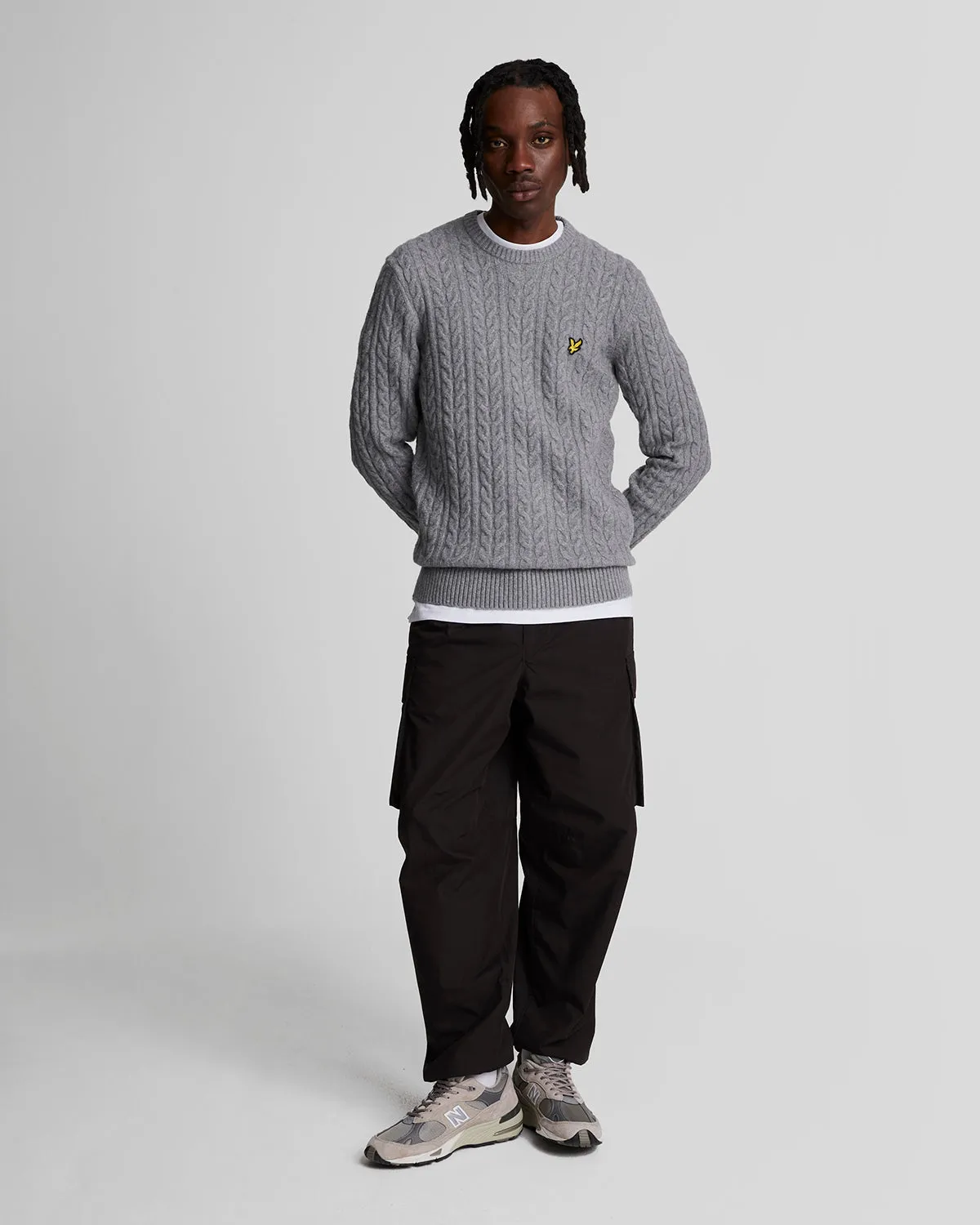 Cable Crew Neck Jumper sold by Lyle & Scott product image thumbnail 2