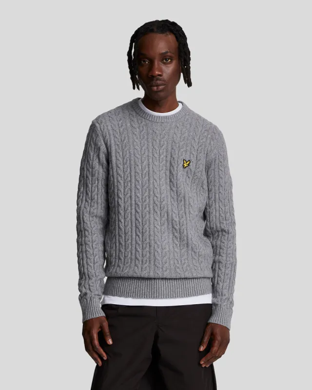 Cable Crew Neck Jumper sold by Lyle & Scott