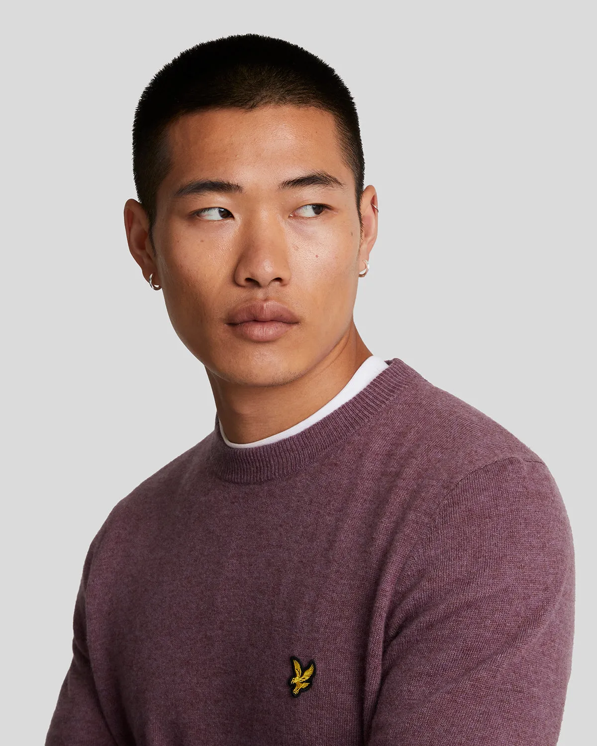 Lambswool Blend Crew Neck Jumper sold by Lyle & Scott product image thumbnail 4