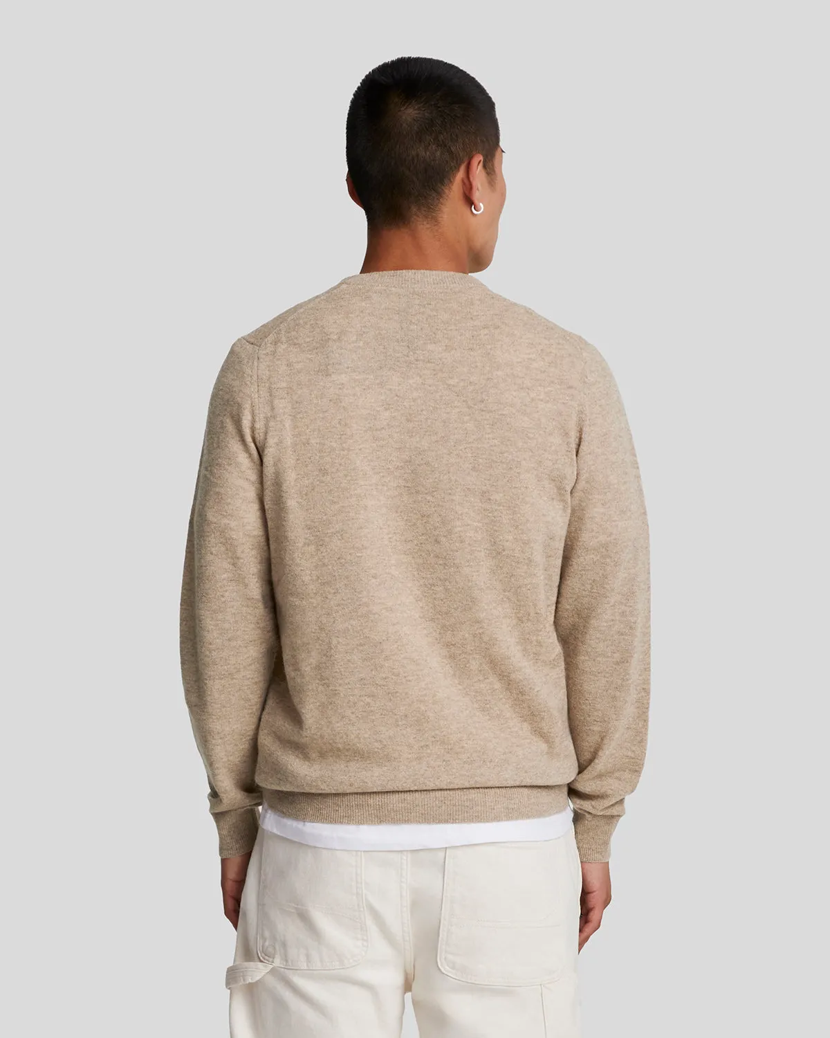 Lambswool Blend Crew Neck Jumper sold by Lyle & Scott product image thumbnail 3