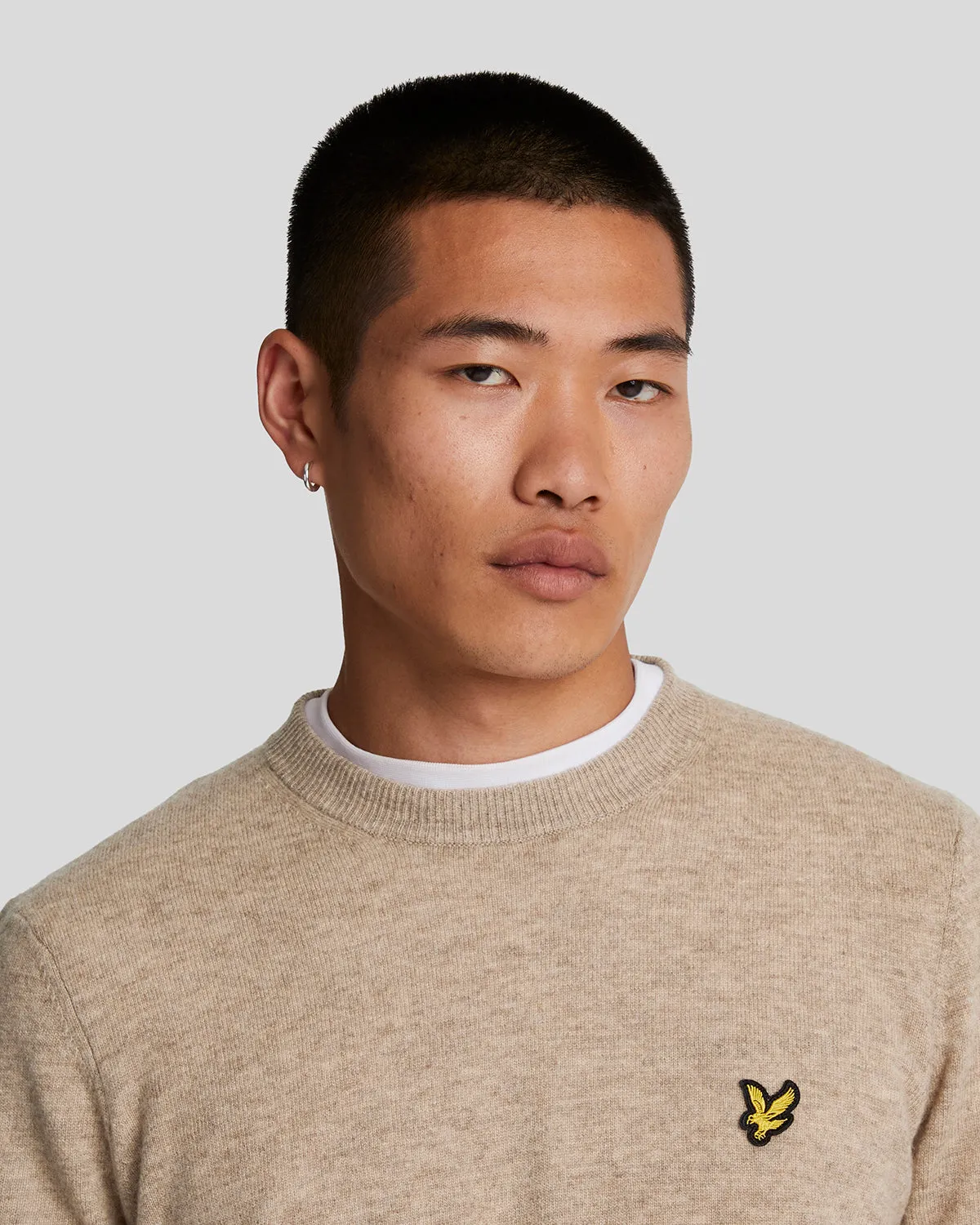 Lambswool Blend Crew Neck Jumper sold by Lyle & Scott product image thumbnail 4
